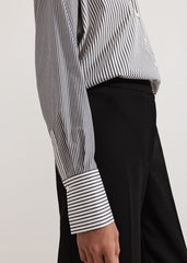 Mixed Stripe Shirt Black/Ivory