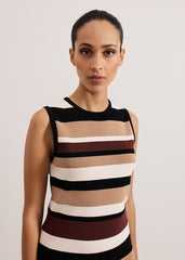 Louisa Stripe Top Neutral