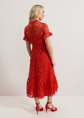 Lula Lace Dress Red