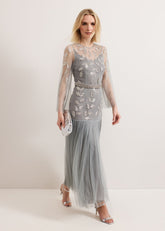 Trish Beaded Dress Eau De Nil