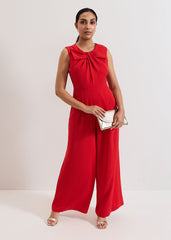 Petite Saffron Jumpsuit Red
