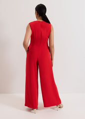 Petite Saffron Jumpsuit Red