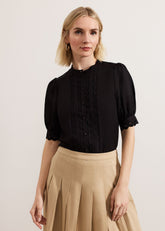 Ottilie Linen Blouse Black