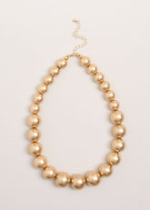Beaded Necklace Gold