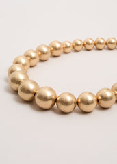 Beaded Necklace Gold