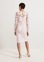 Annika Midi Dress Pale Pink