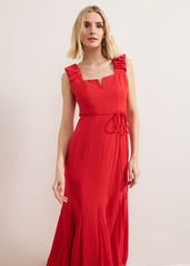 Ansley Strappy Maxi Red