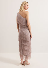 Amity Fringe Dress Latte