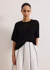 Jamelia Boxy Knit Black