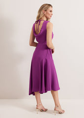 Maya Plain Dress Purple