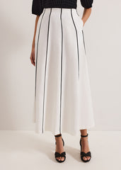 Rhoden Linen Skirt White