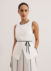 Rhoden Waistcoat White
