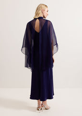 Kyra Overlay Dress Navy