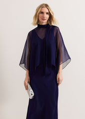 Kyra Overlay Dress Navy