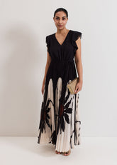 Petite Uma Dress Black Multi