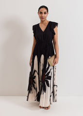 Petite Uma Dress Black Multi