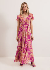 Dinara Printed Dress Pink