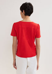 Lorenna Jersey Top Red
