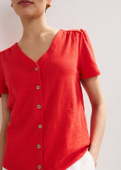 Lorenna Jersey Top Red