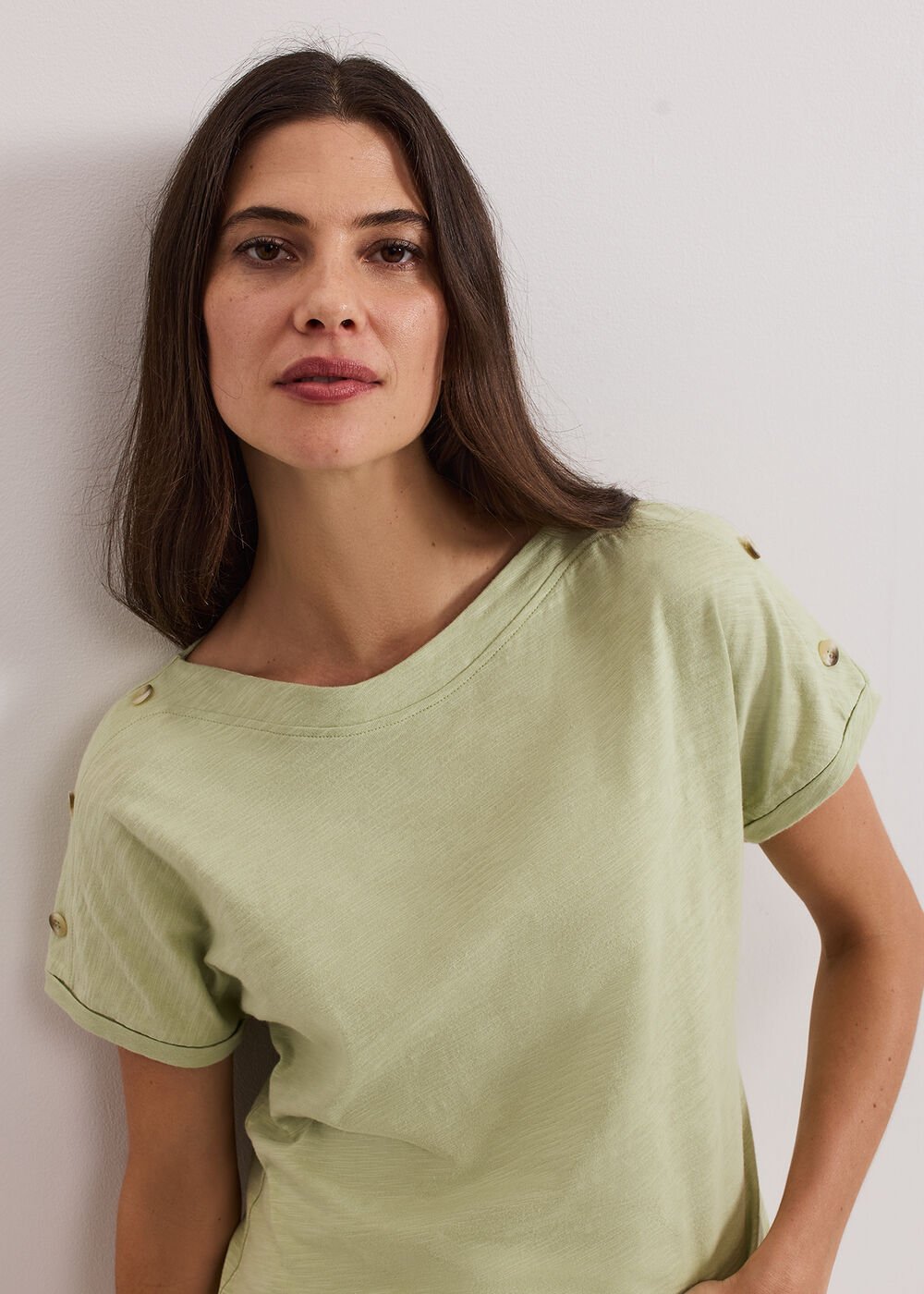 Suzie Button Top Green