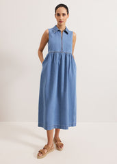 Blakely Midi Dress Blue