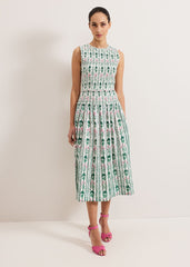 Chiara Floral Dress Ivory