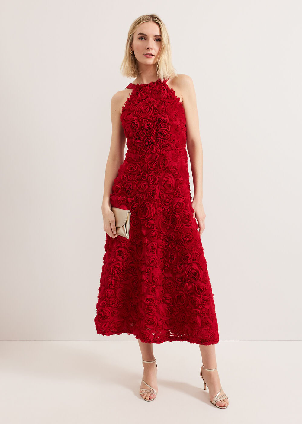Angeline Midaxi Drss Red