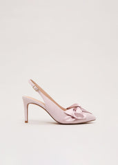 Twist Slingback Heels Antique Rose