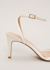 Pearl Bow Sandals Ivory