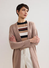 Tasha Linen Cardigan Brown