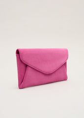 Suede Clutch Pink
