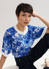 Lizzy Printed Jumper Blue