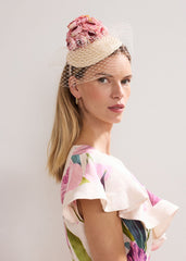 Straw Flower Pillbox Neutral