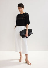 Aubrielle Denim Culottes White