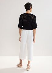 Aubrielle Denim Culottes White
