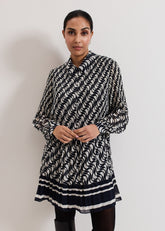 Petite Eleanor Dress Navy/Ivory