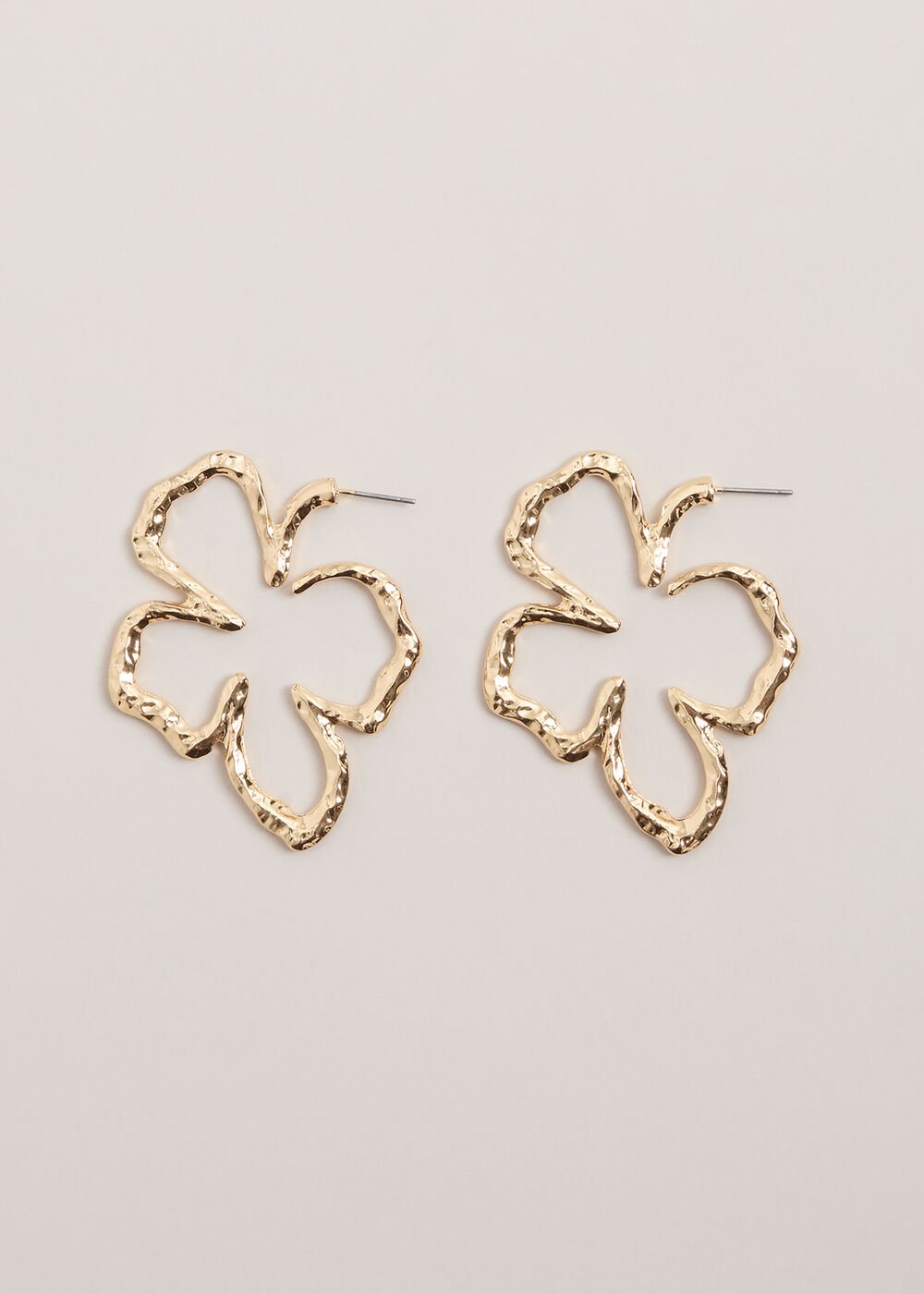 Flower Earrings Gold