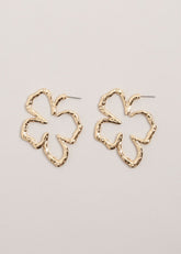 Flower Earrings Gold