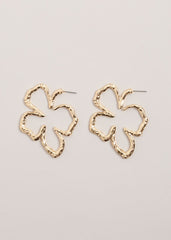 Flower Earrings Gold