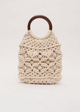 Macrame Bucket Bag Ivory