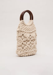 Macrame Bucket Bag Ivory