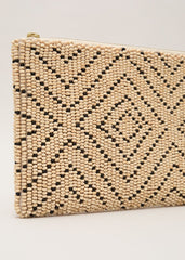 Beaded Clutch Bag Neutral