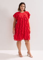 Claudette Dress Red