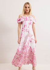 Esme Linen Dress Pink