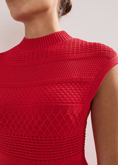 Tazmin Tassel Dress Red