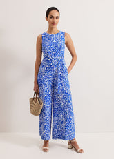Petite Marta Jumpsuit Blue