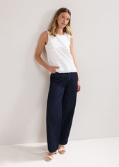 Emiah Crochet Tank Ivory