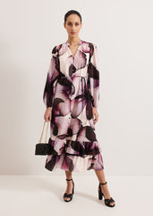Clarra Floral Dress Purple