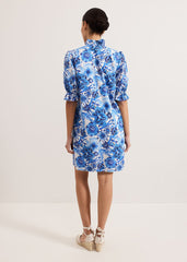 Azelia Cotton Dress Blue
