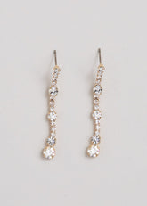 Stone Drop Earrings Gold